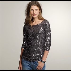 JCrew Sequin Top